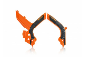 Acerbis X-Grip Frame Protectors EXC / EXC-F 2020-2023 Oranje-Zwart