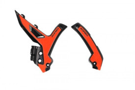 Acerbis X-Grip Frame Protectors SX/SXF 2023-2024 Zwart-Oranje